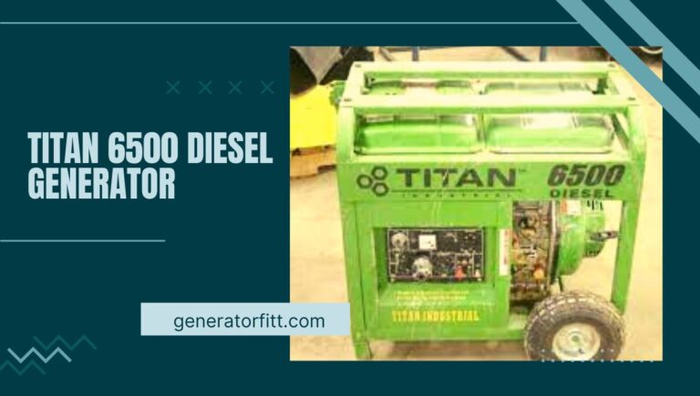 Titan 6500 Diesel Generator: A Reliable and Powerful Source of Backup Energy