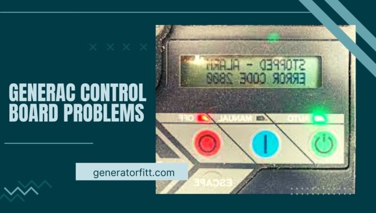 Generac control board problems