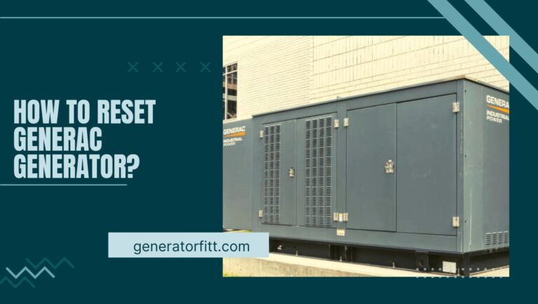 how to reset generac generator