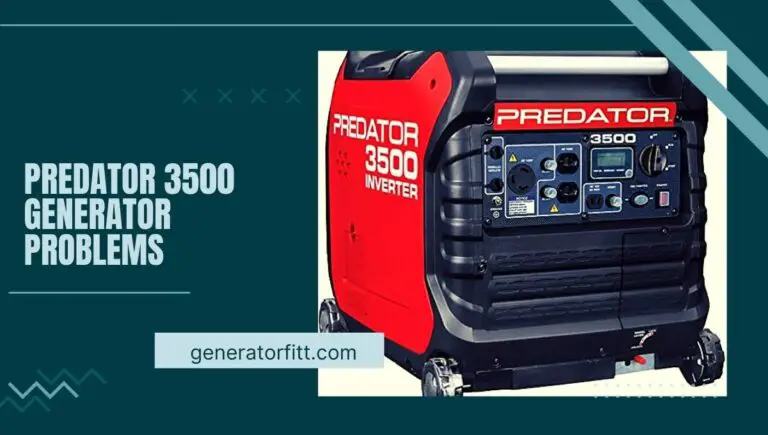 predator 3500 generator problems