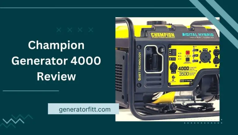 Champion Generator 4000 Reviews: (Best For Buy) In 2023