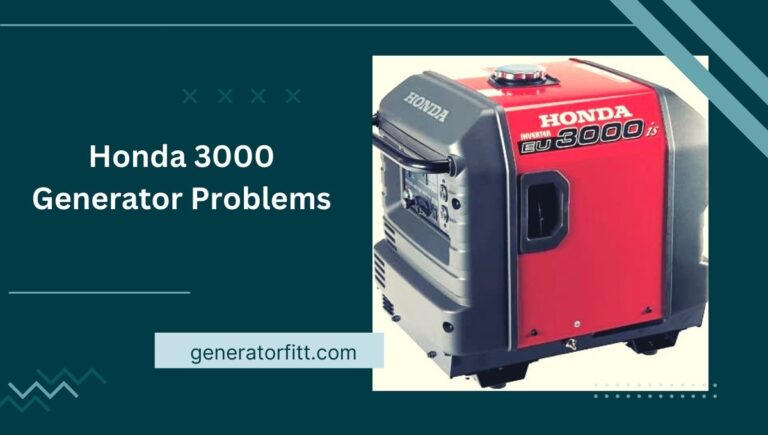 Honda 3000 Generator Problems and Solution Tips In 2023