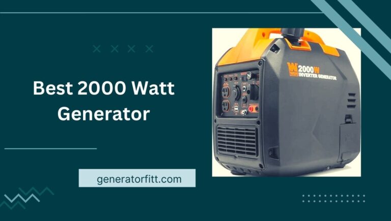 9 Best 2000 Watt Generator Review: (Quietest Generator)