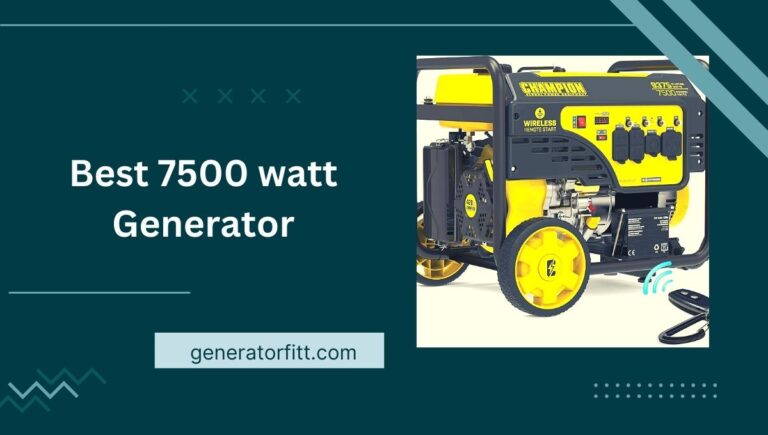 7 Best 7500 watt Generator Reviews (Buying Guide) In 2023