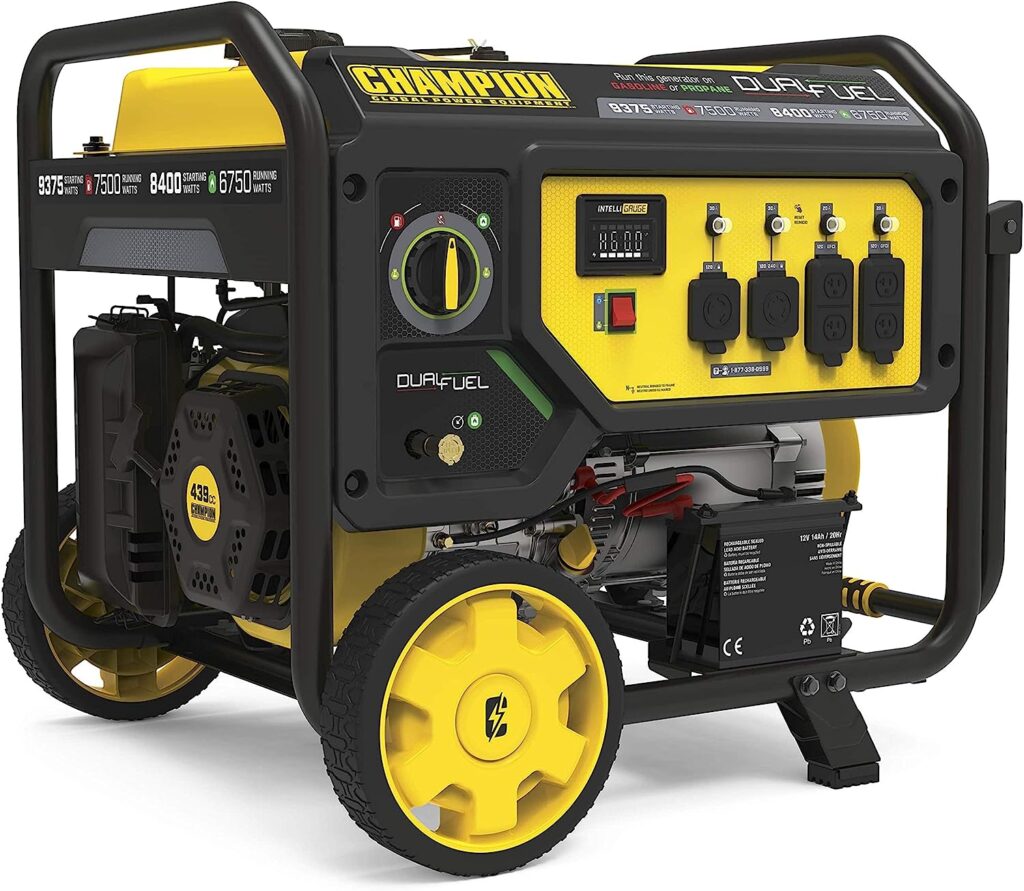 Champion Power Equipment 100891 9375/7500-Watt Dual Fuel Portable Generator