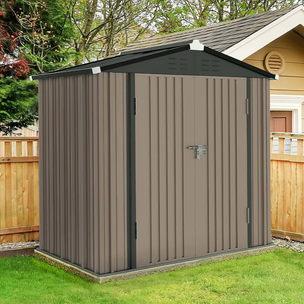 Metal Outside Sheds & Outdoor Storage Galvanized Steel for Backyard