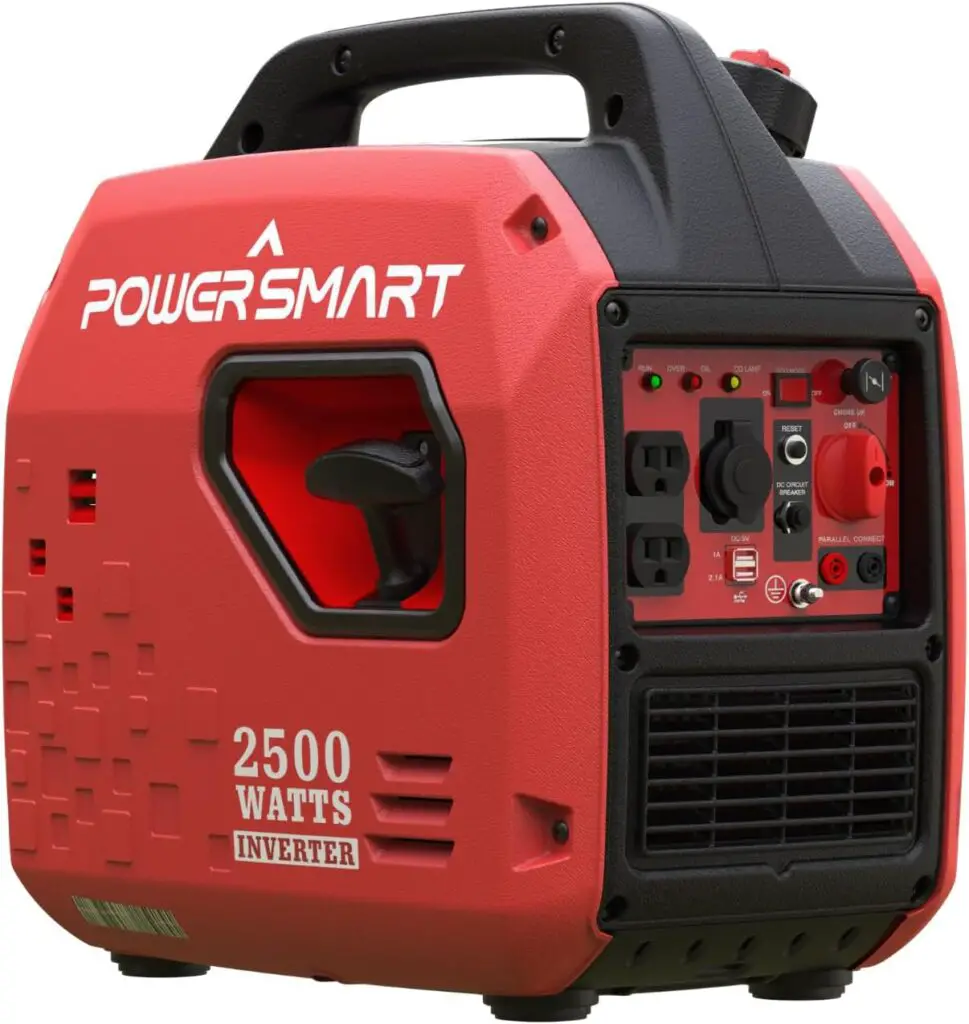 PowerSmart 2500-Watt Portable Gas Inverter Generator, Super Quiet