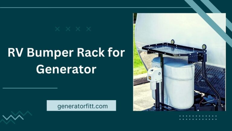 RV Bumper Rack for Generator