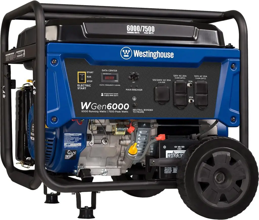 Westinghouse Outdoor Power Equipment 7500 Peak Watt Home Backup Portable Generator