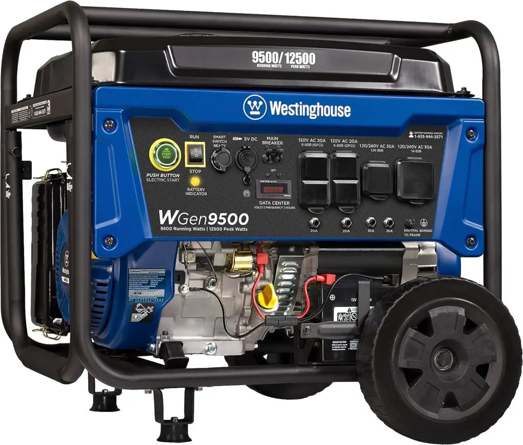 Westinghouse Outdoor Power Equipment 12500 Peak Watt Home Backup Portable Generator